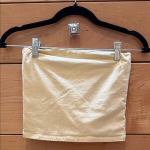 Brandy Melville Cream Mini Skirt